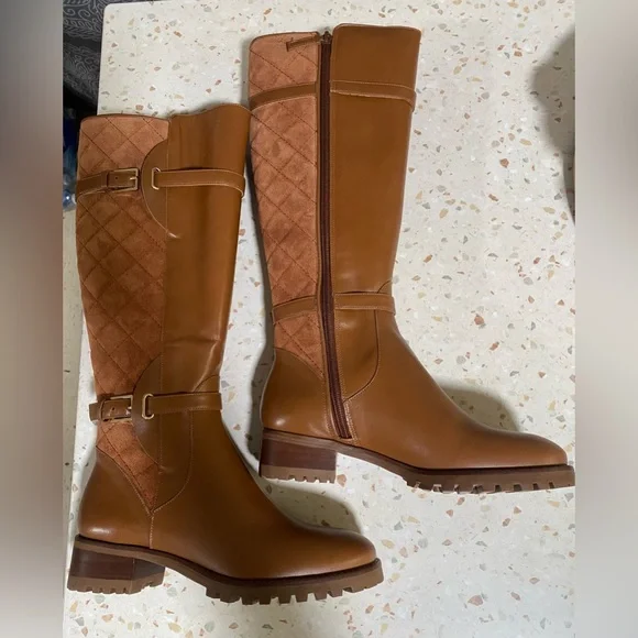 Women's Talbots Tish Tall Quilted Leather Lug Boots, Size 6.5 M - Picture 8 of 17